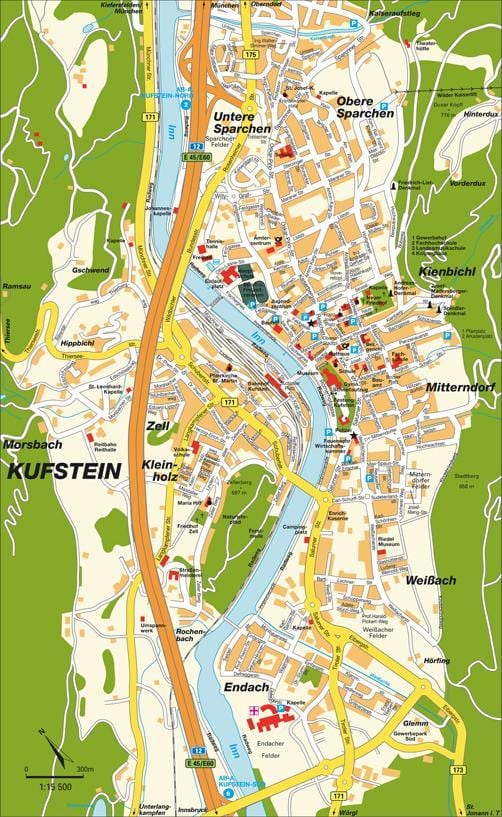 kart куфштайн Avstriya