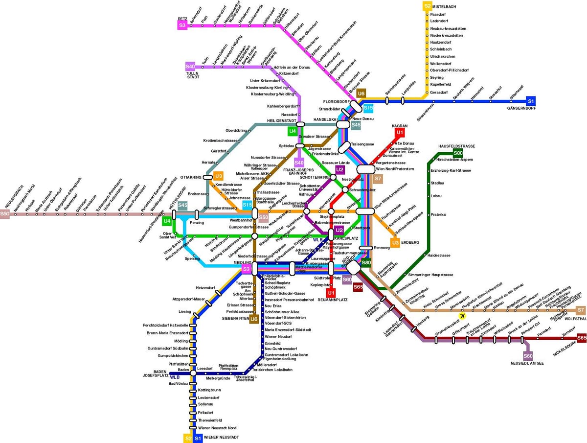 Avstriya metro xəritəsi