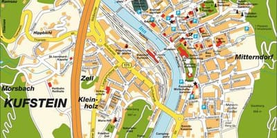 Kart куфштайн Avstriya