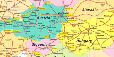 Avstriya dəmir yolu xəritəsi