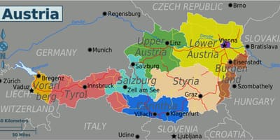 Avstriya illerde xəritə