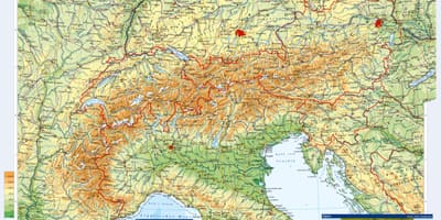 Topoqrafik xəritə Avstriya