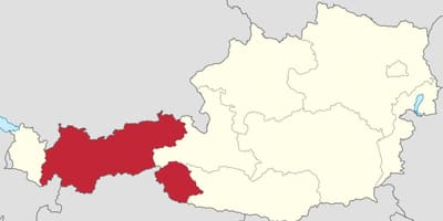 Avstriyanın Tirol xəritəsi
