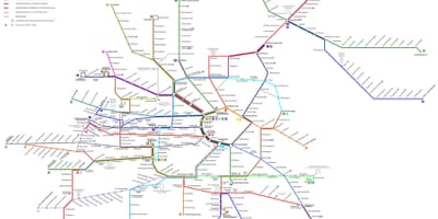 Vyanada Avstriya xəritədə metro