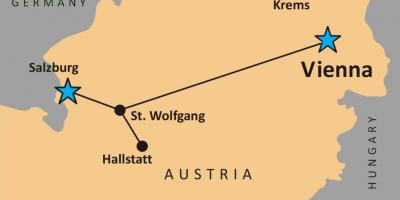 Kart гальштат Avstriya 